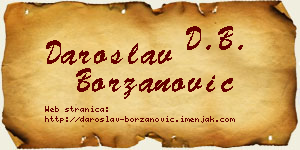Daroslav Borzanović vizit kartica
